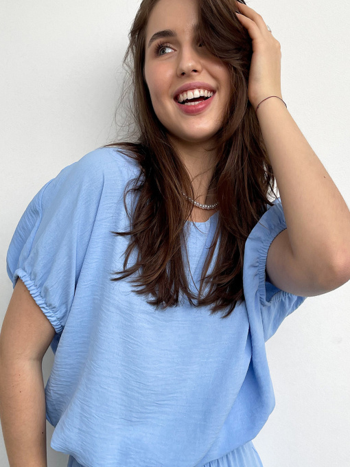 Блуза LadyLike модель ll225210069-blakitnij Фото