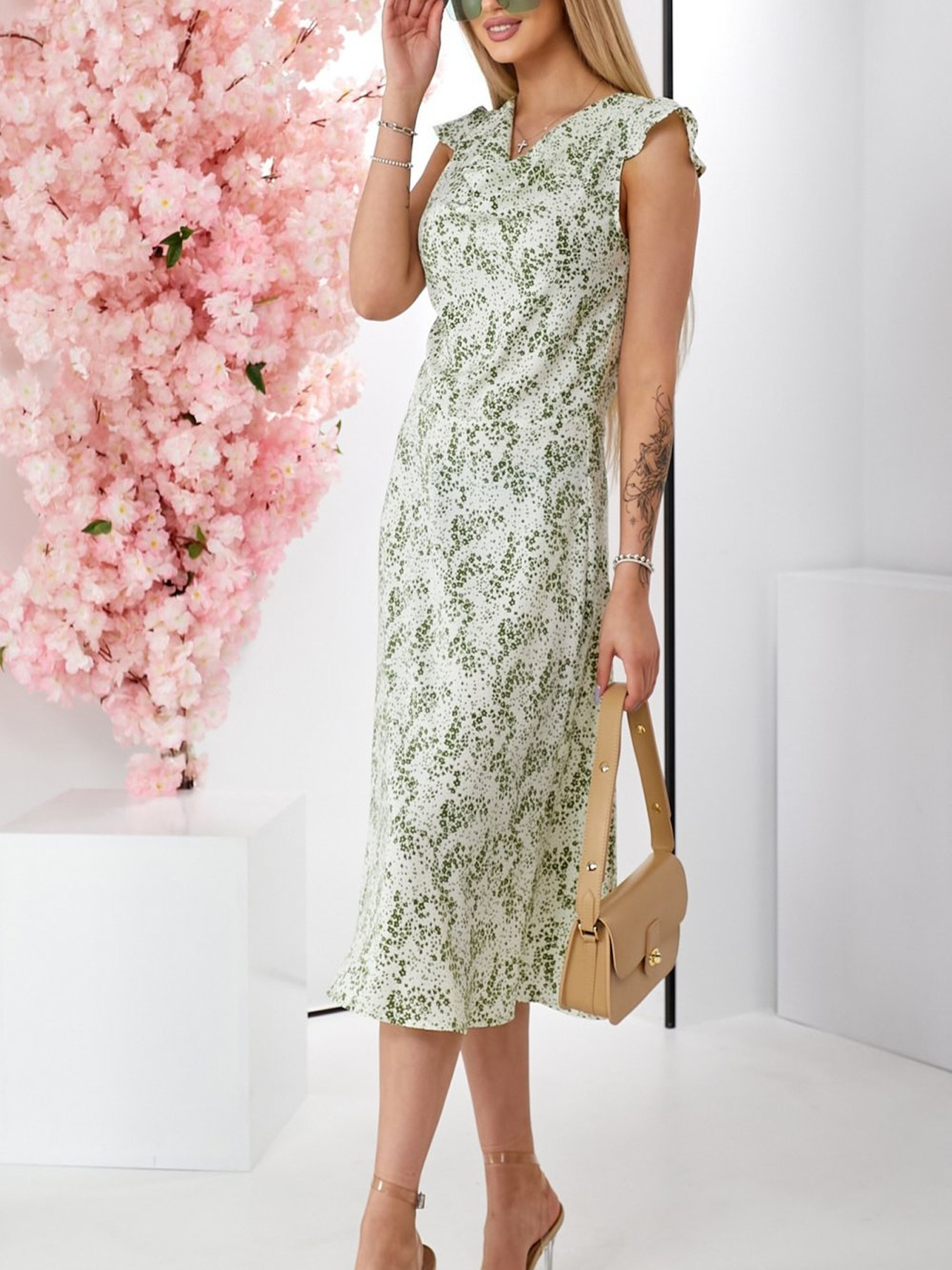 Сукня міді LadyLike модель ll225915447-zelenij Фото