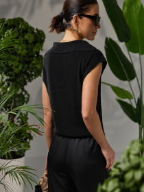 Жилет TrikoBakh модель 2746-chornij Фото