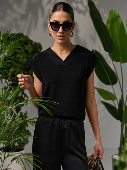 Жилет TrikoBakh модель 2746-chornij Фото