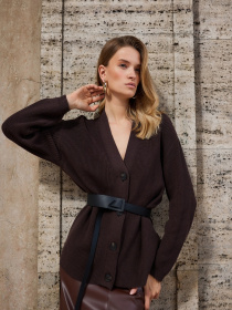 Кардиган TrikoBakh модель 2793-grkij-shokolad Фото