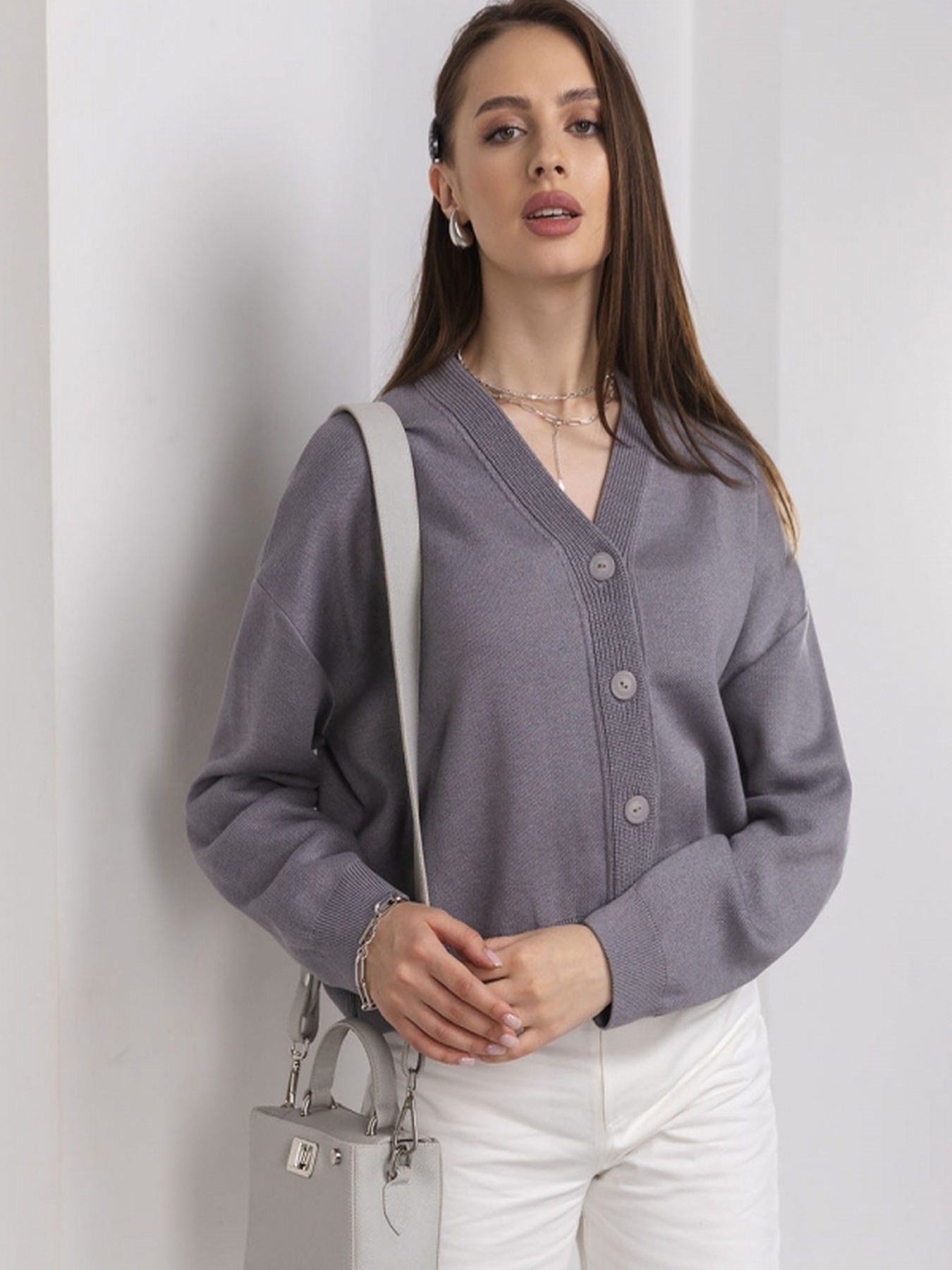 Кардиган TrikoBakh модель 2766-srij Кардиган TrikoBakh модель 2766-srij Фото