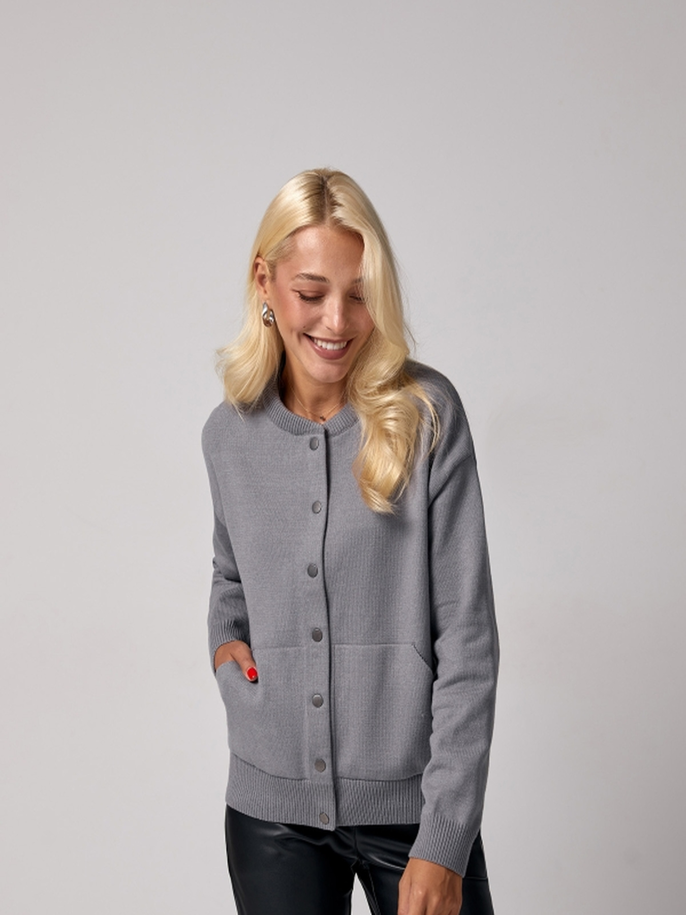 Кардиган TrikoBakh модель 2789-srij Кардиган TrikoBakh модель 2789-srij Фото