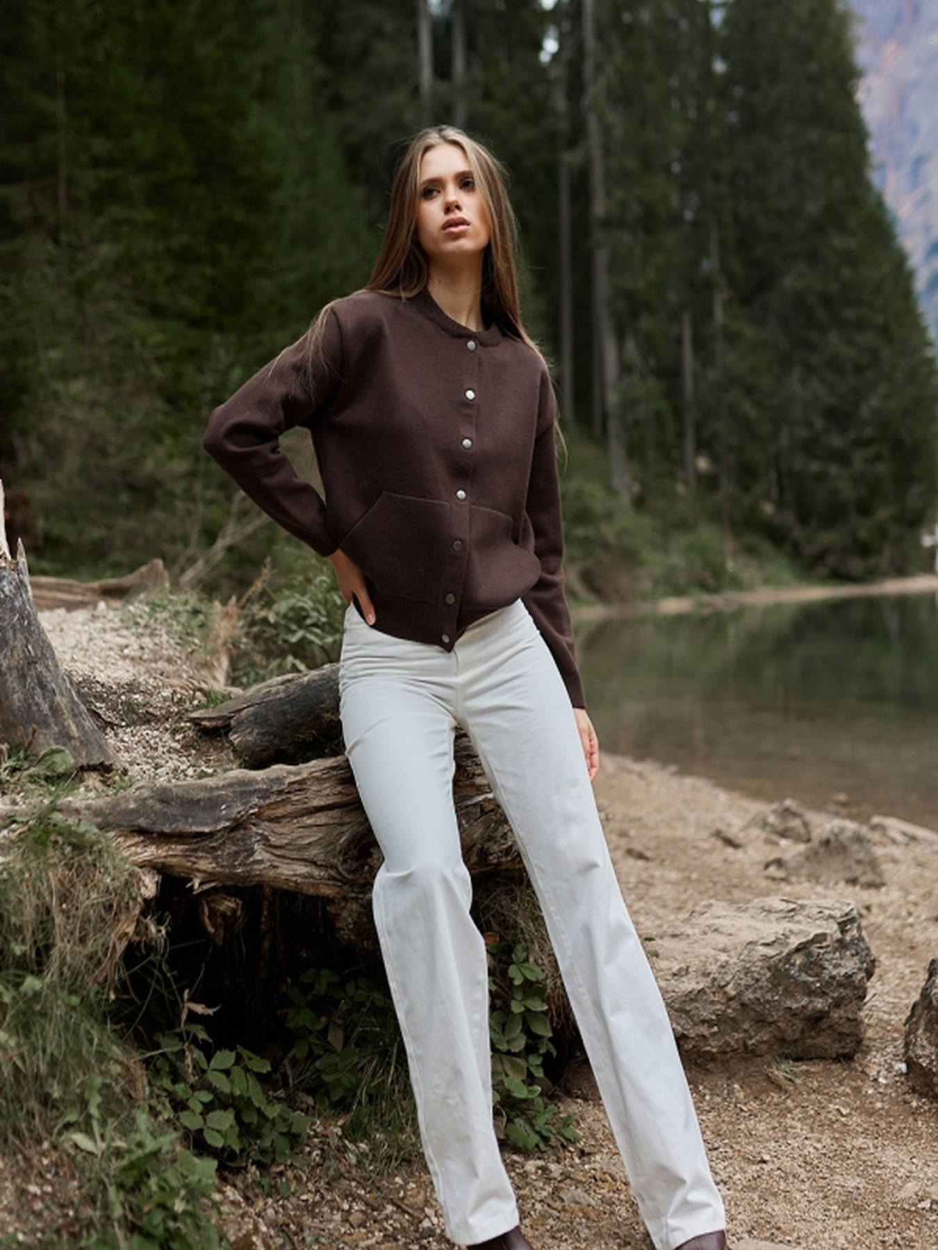 Кардиган TrikoBakh модель 2789-chornij-shokolad Фото