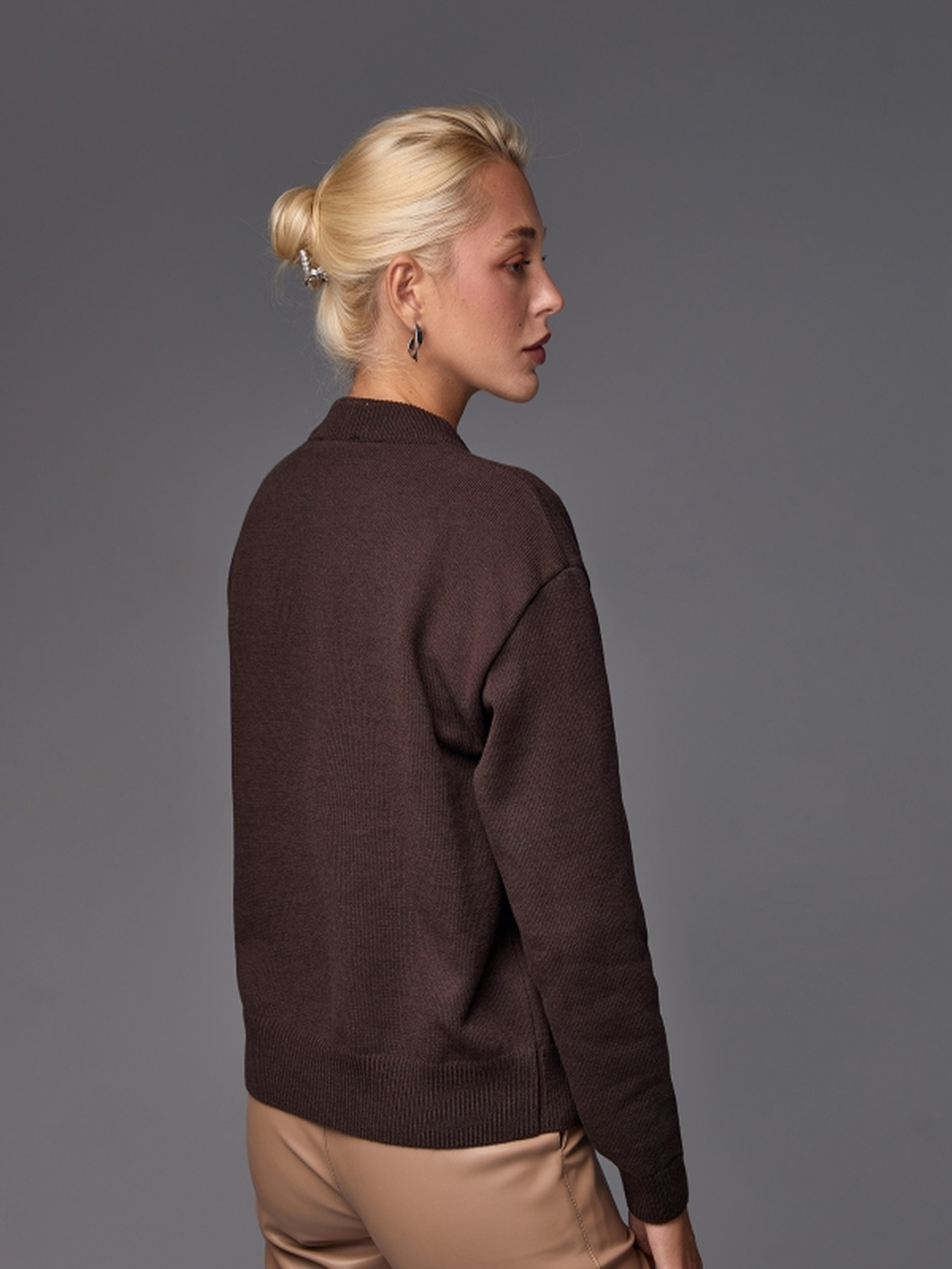 Кардиган TrikoBakh модель 2789-chornij-shokolad Фото