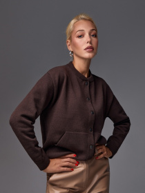 Кардиган TrikoBakh модель 2789-chornij-shokolad Фото