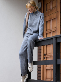 Повседневный костюм TrikoBakh модель 2488-srij-melanzh Фото