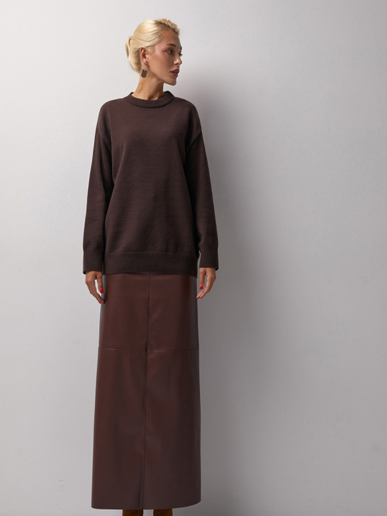 Джемпер TrikoBakh модель 2798-chornij-shokolad Фото