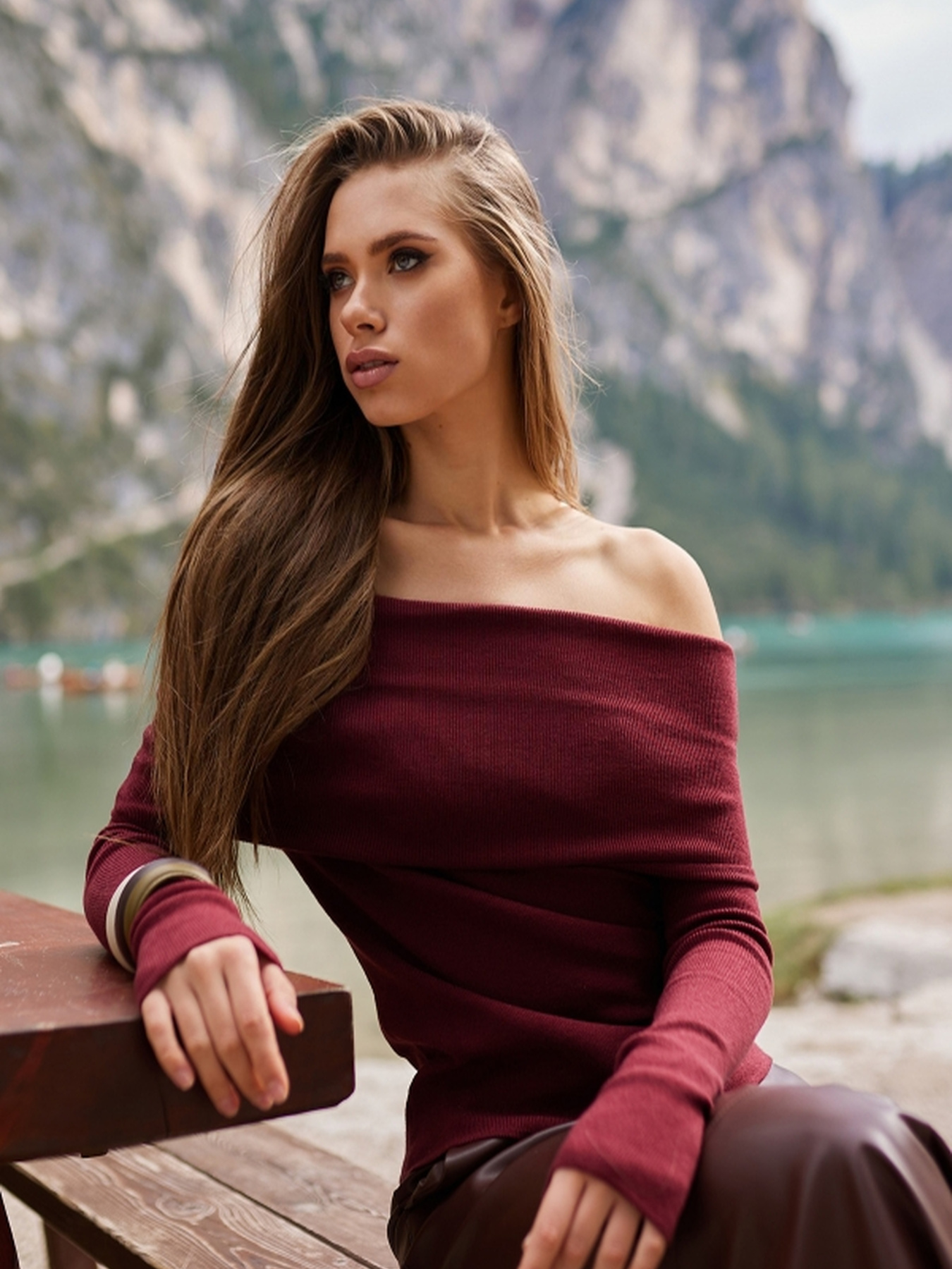 Джемпер TrikoBakh модель 2796-marsala Фото