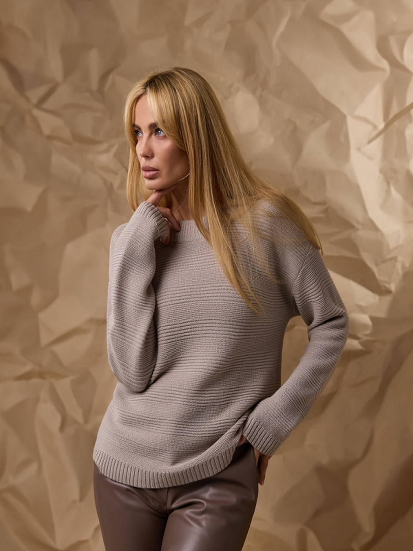 Джемпер TrikoBakh модель 2771-naturalxnij Фото