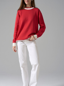 Джемпер TrikoBakh модель 2763-chervonij-z-blim Фото