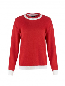 Джемпер TrikoBakh модель 2763-chervonij-z-blim Фото