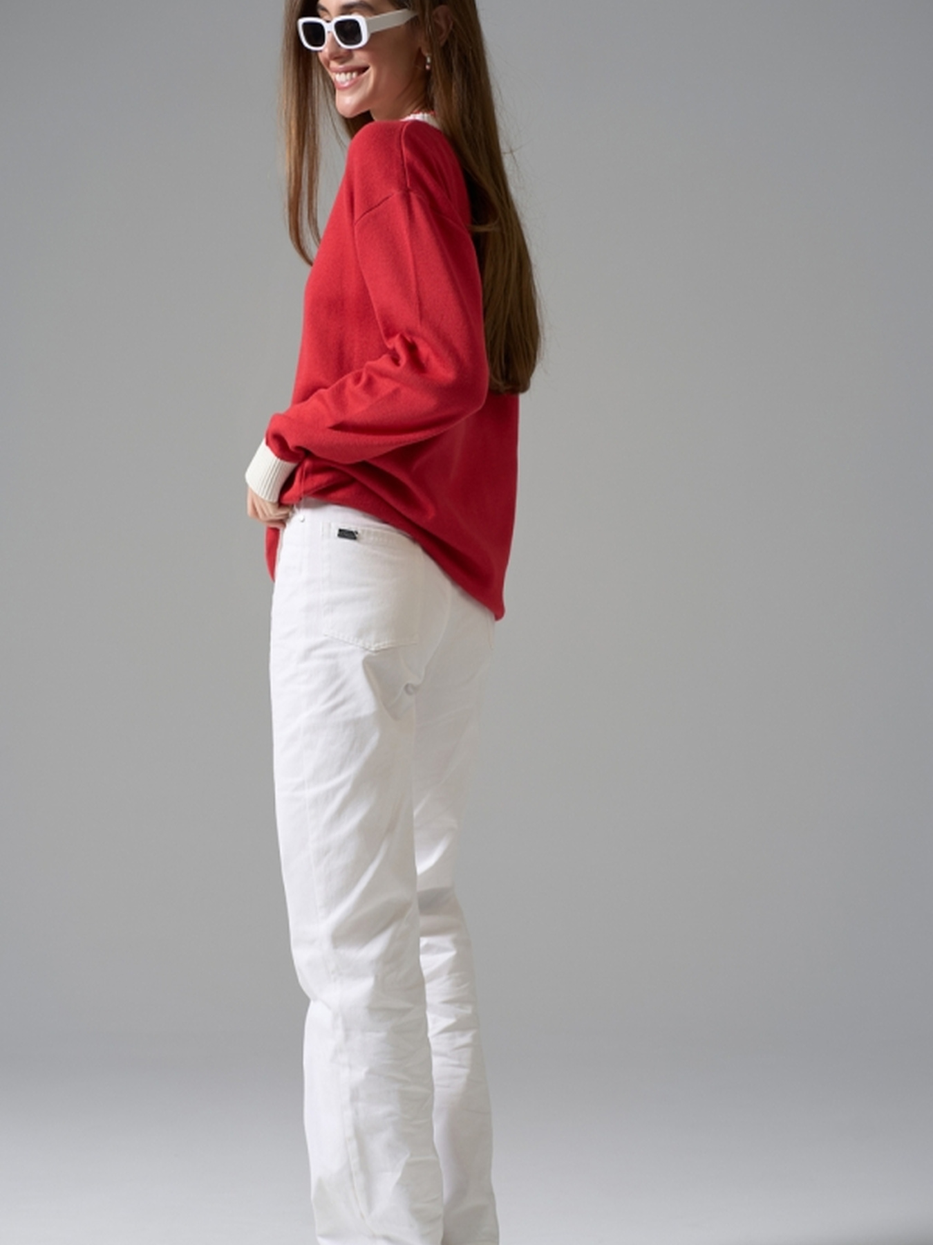 Джемпер TrikoBakh модель 2763-chervonij-z-blim Джемпер TrikoBakh модель 2763-chervonij-z-blim Фото