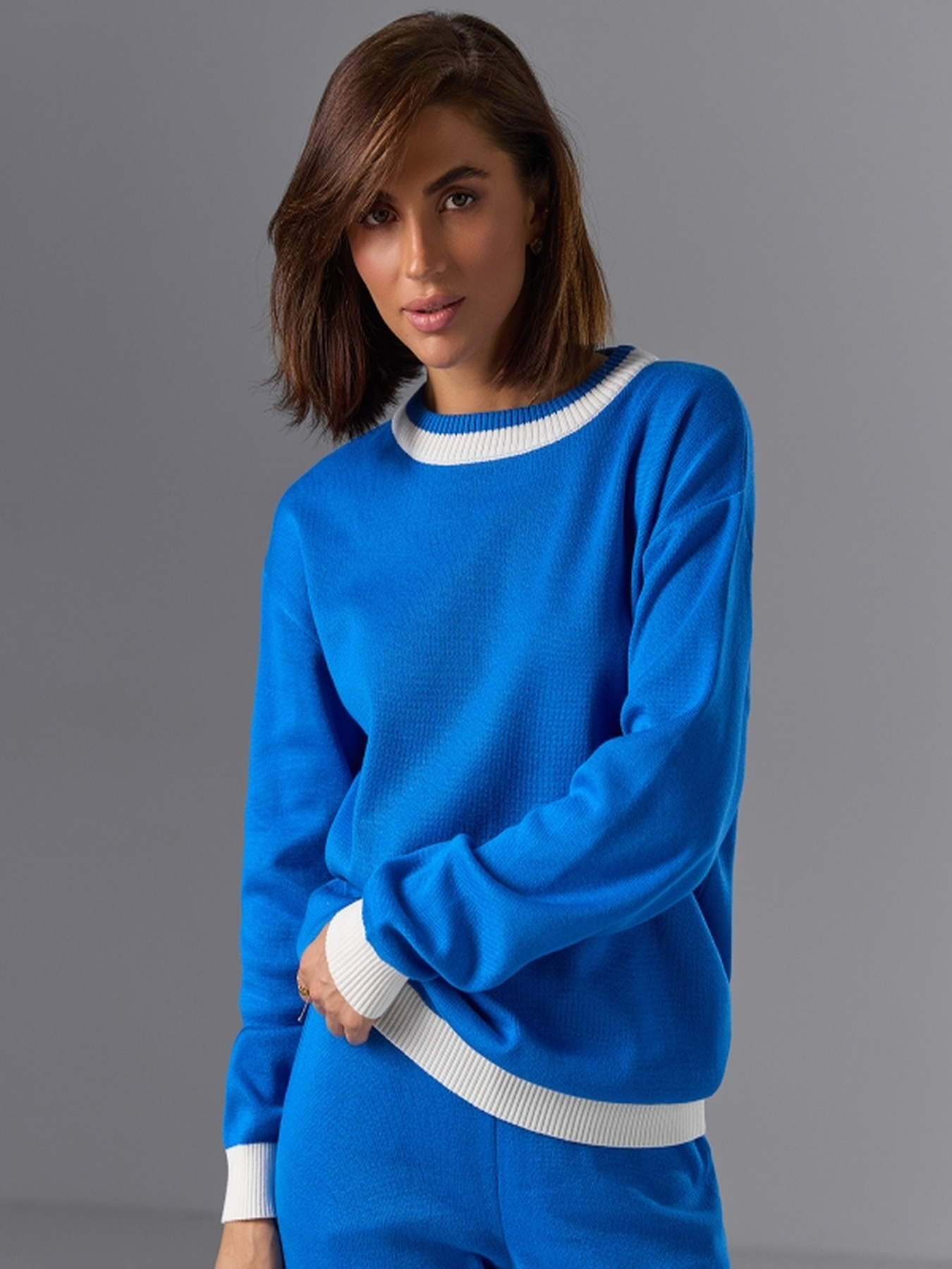 Джемпер TrikoBakh модель 2763-sinj-z-blim Фото