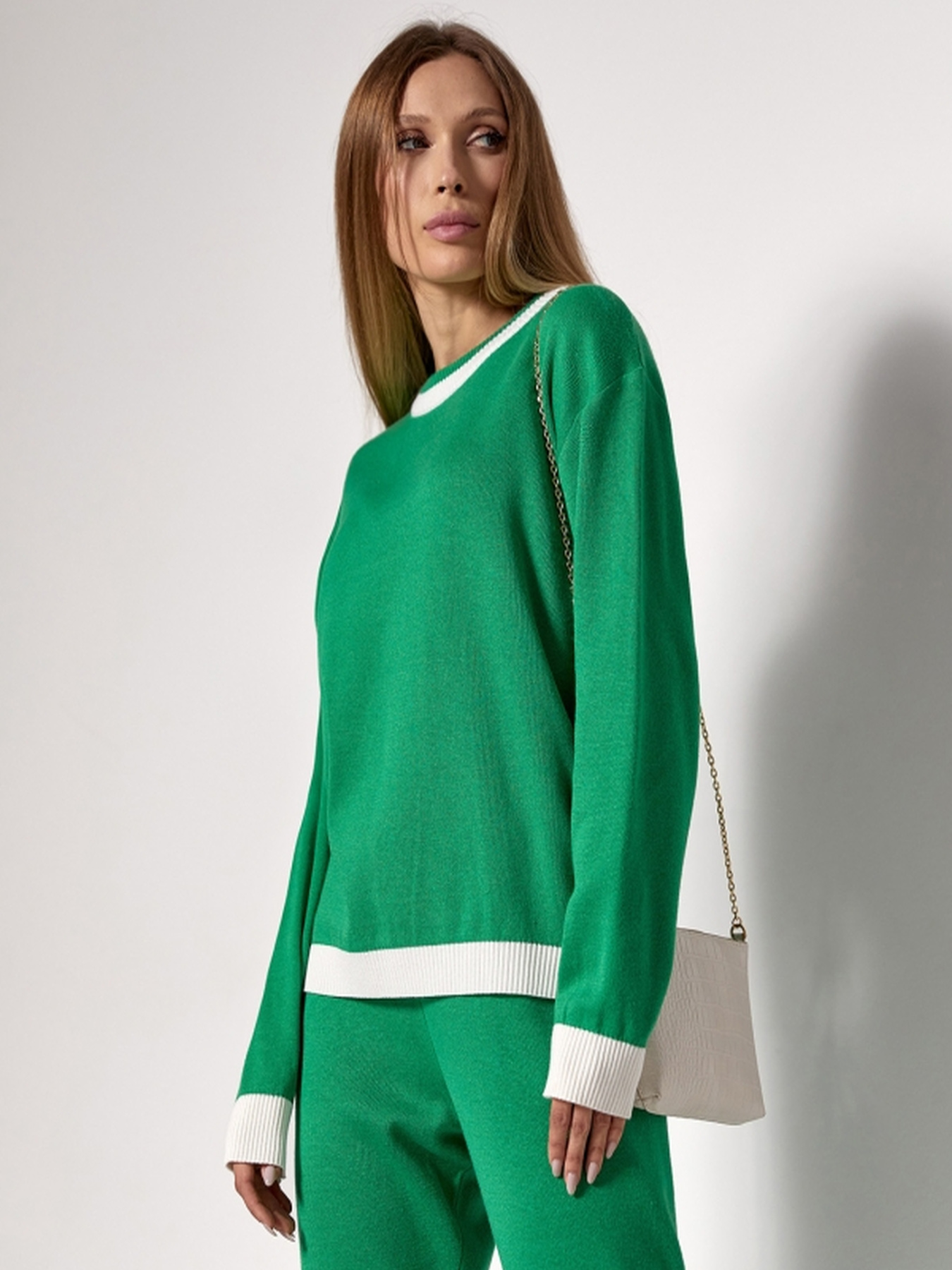 Джемпер TrikoBakh модель 2763-zelenij-z-blim Фото