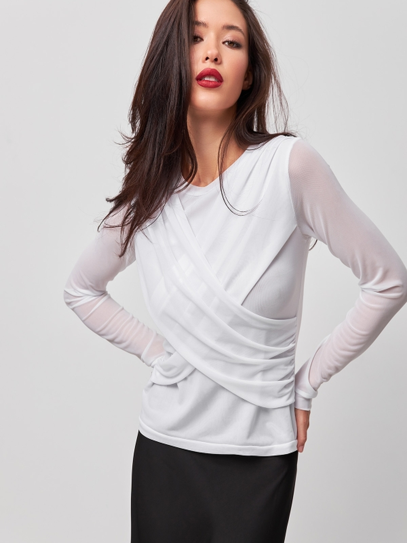 Лонгслив TrikoBakh модель 3029-blij Фото