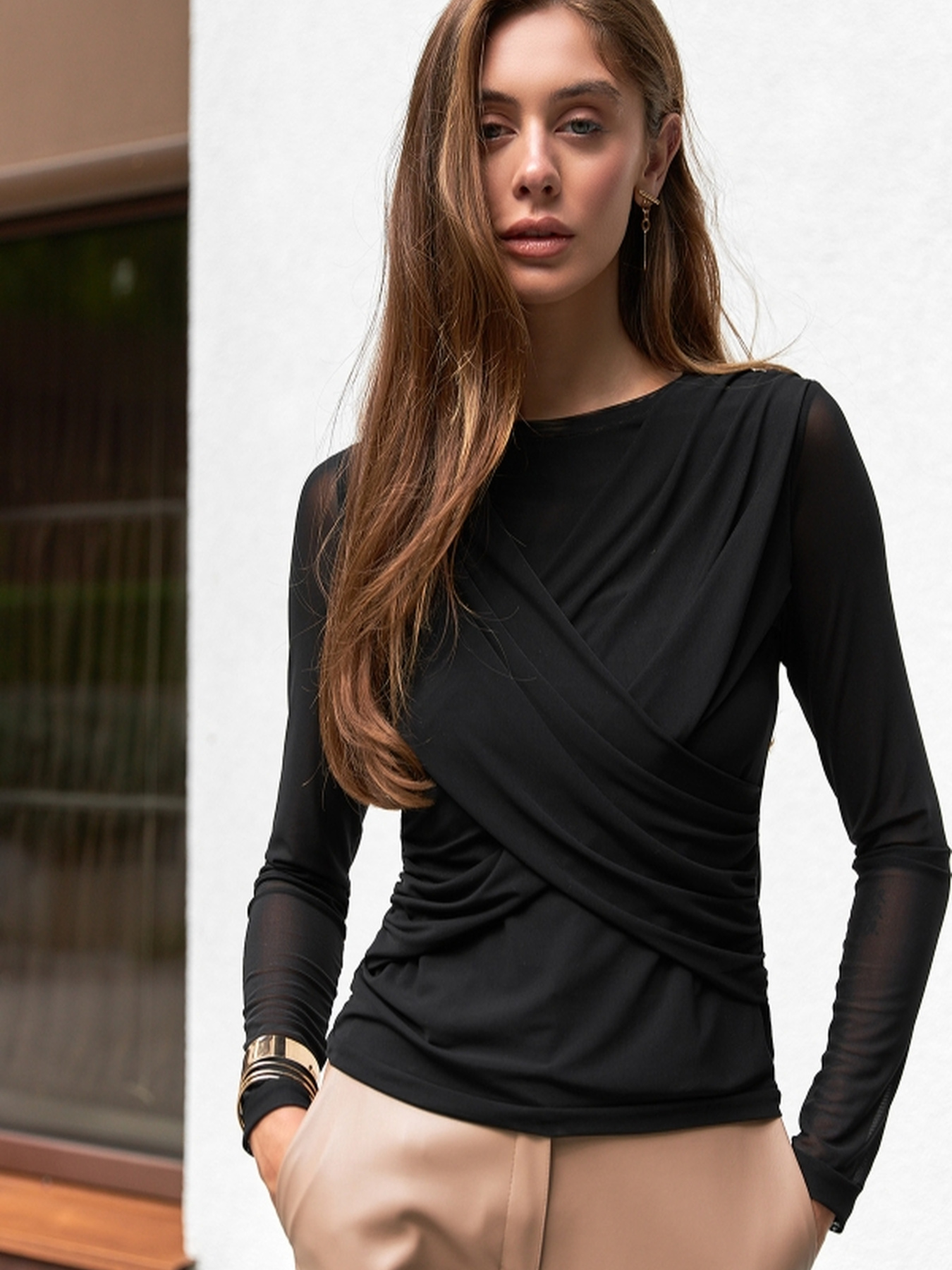 Лонгслів TrikoBakh модель 3029-chornij Фото