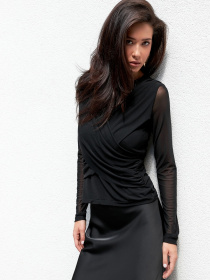 Лонгслив TrikoBakh модель 3029-chornij Лонгслив TrikoBakh модель 3029-chornij Фото