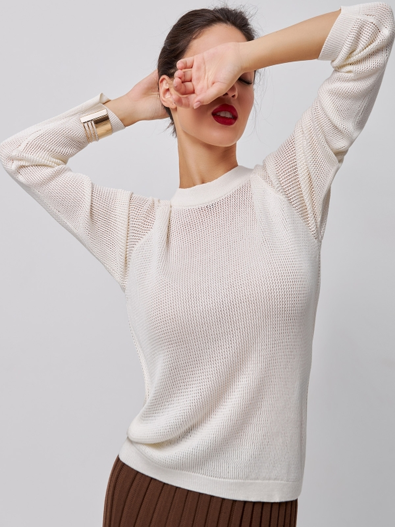 Джемпер TrikoBakh модель 2725-moloko Фото