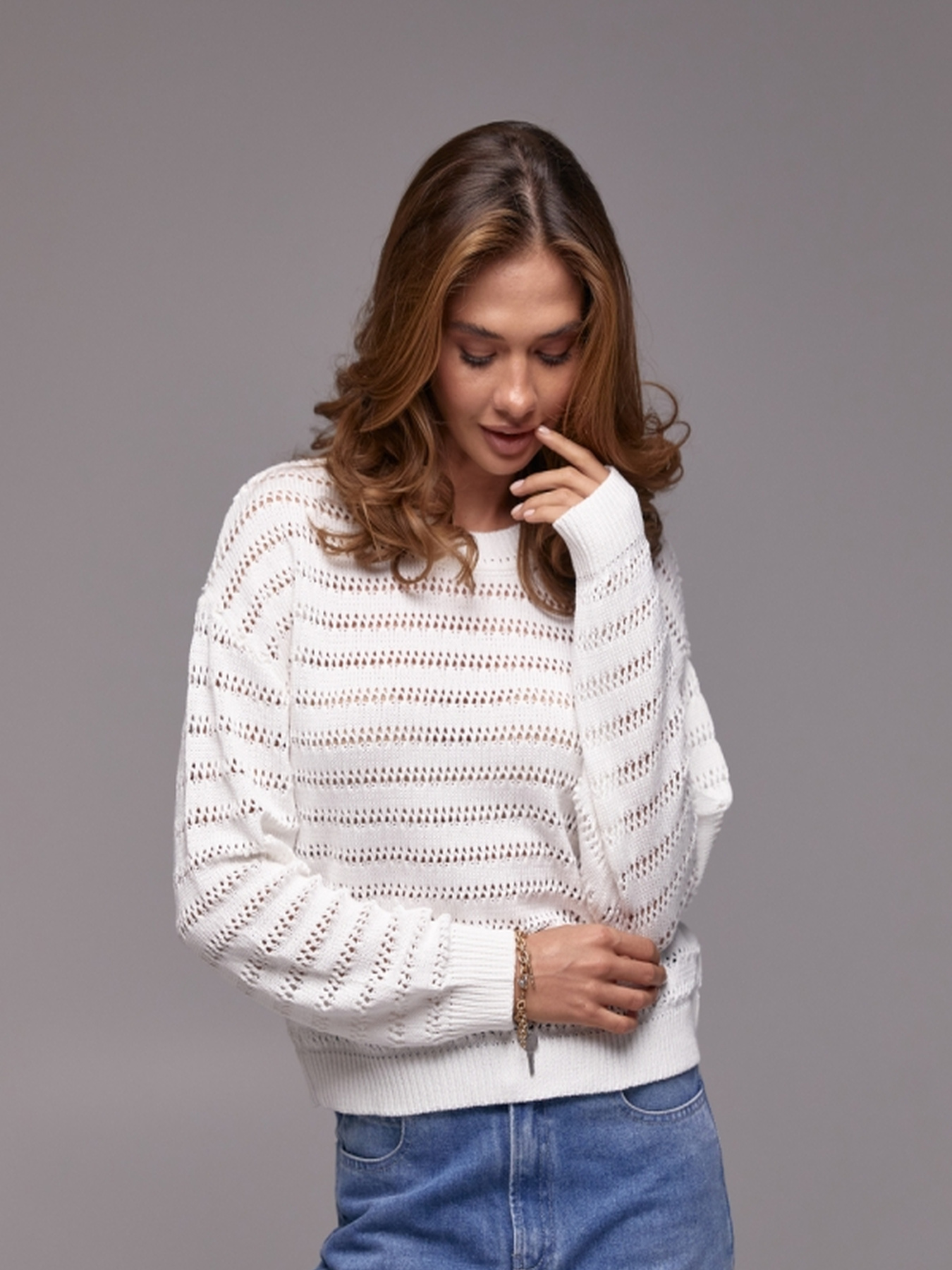 Джемпер TrikoBakh модель 2754-molochnij Фото