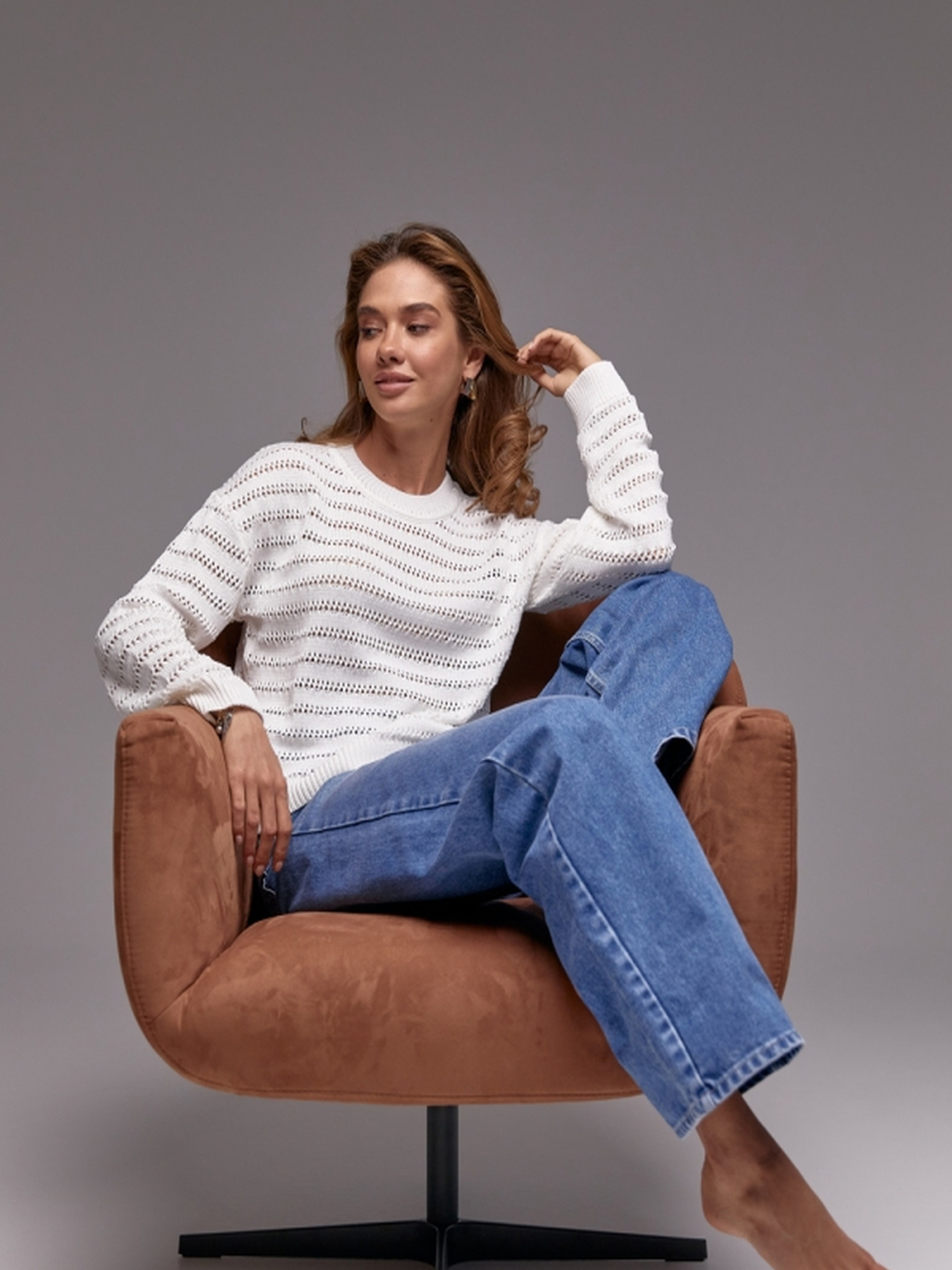 Джемпер TrikoBakh модель 2754-molochnij Фото