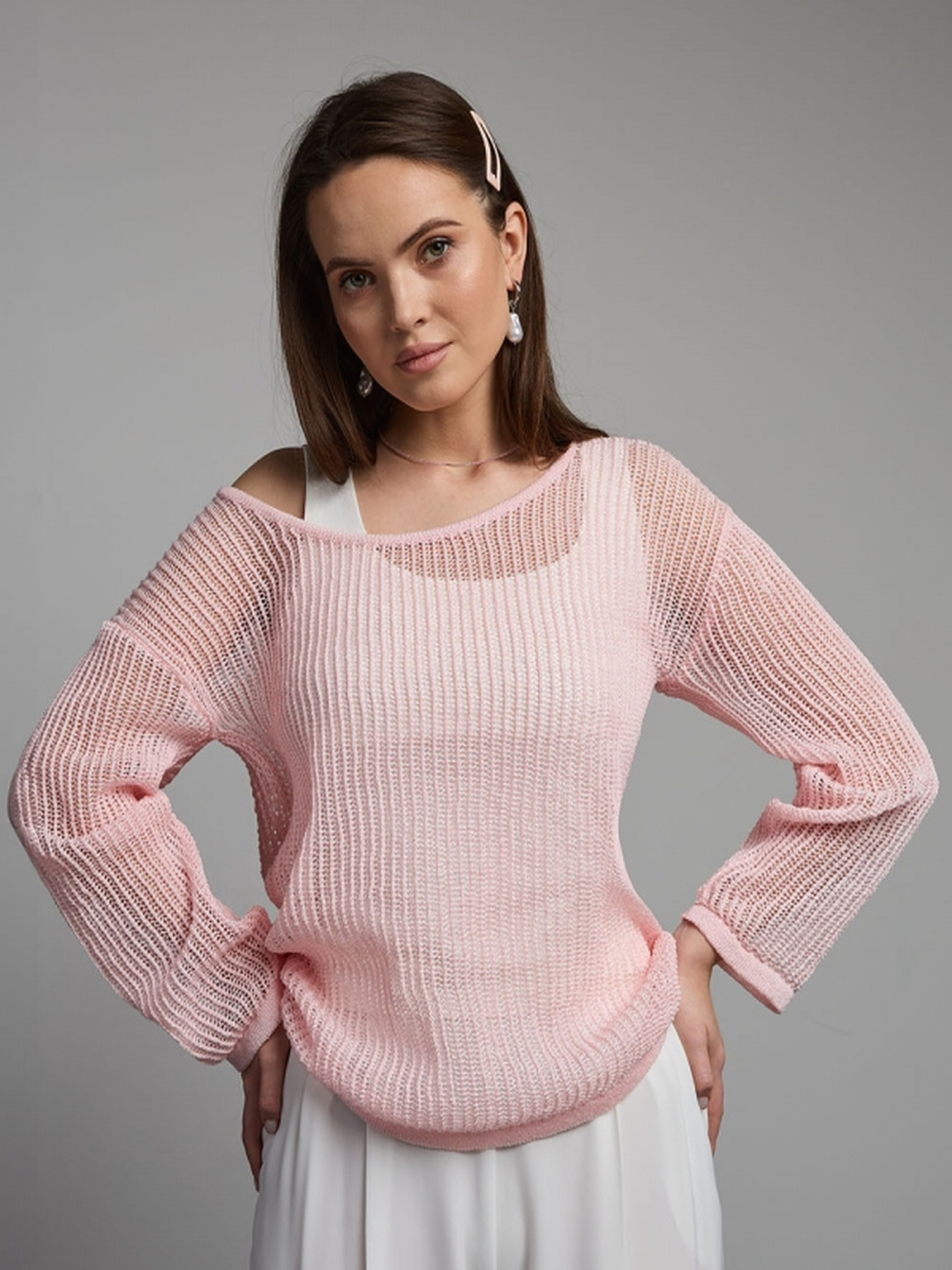 Джемпер TrikoBakh модель 2734-bldo-rozhevij Фото