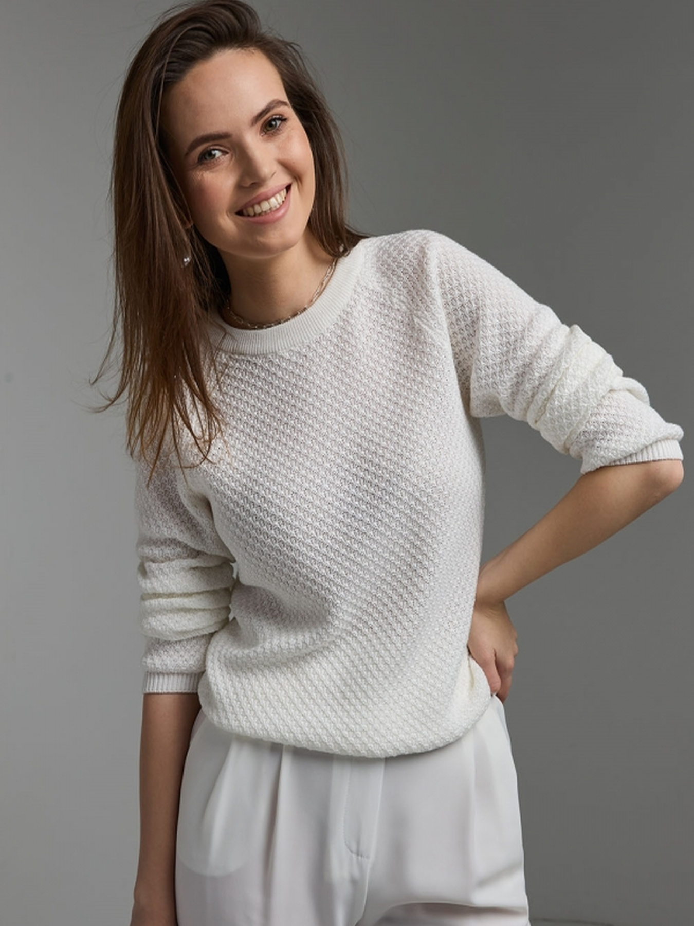 Джемпер TrikoBakh модель 2731-moloko Фото