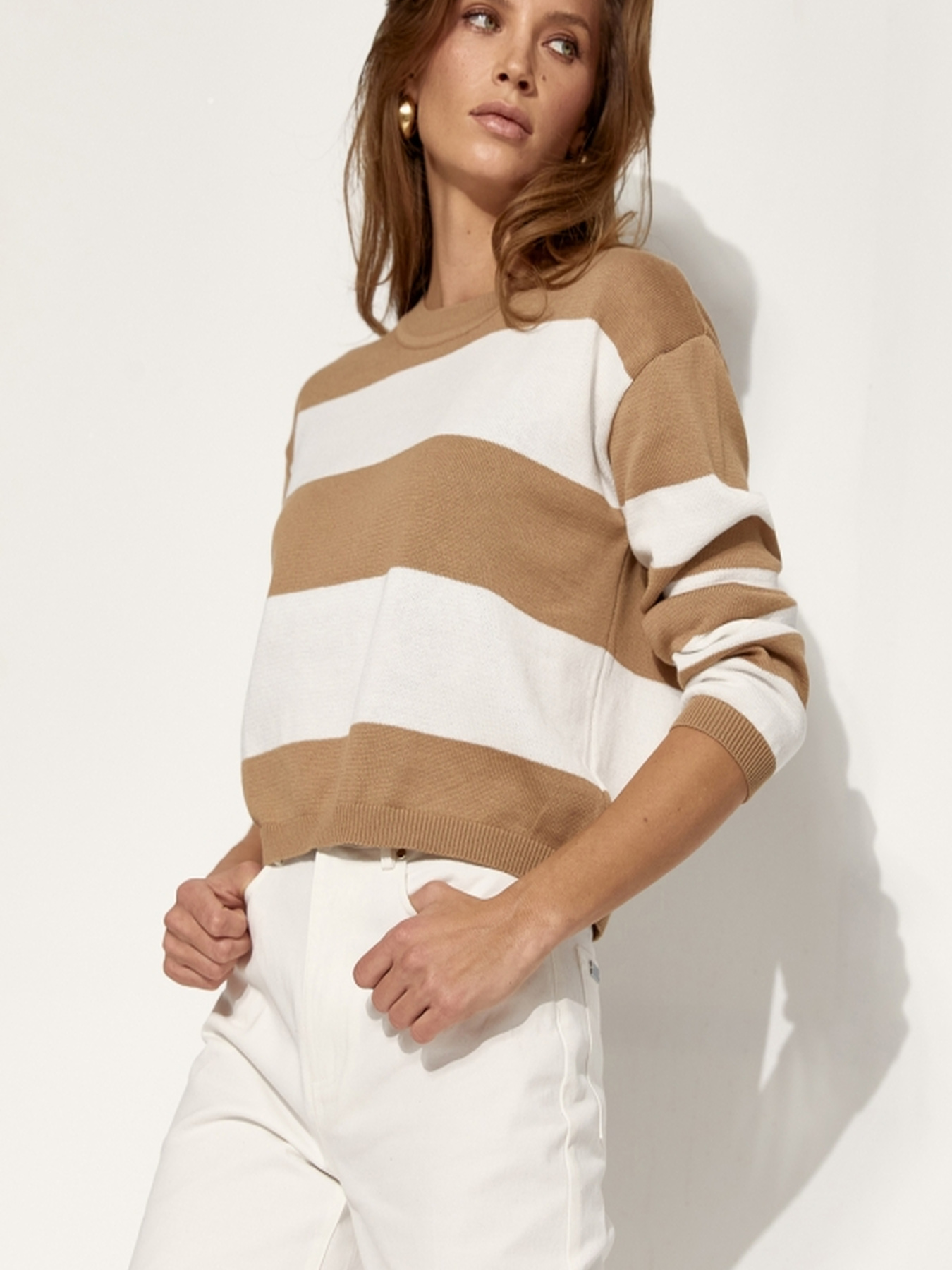 Джемпер TrikoBakh модель 2553-bezhevo-molochnij Фото