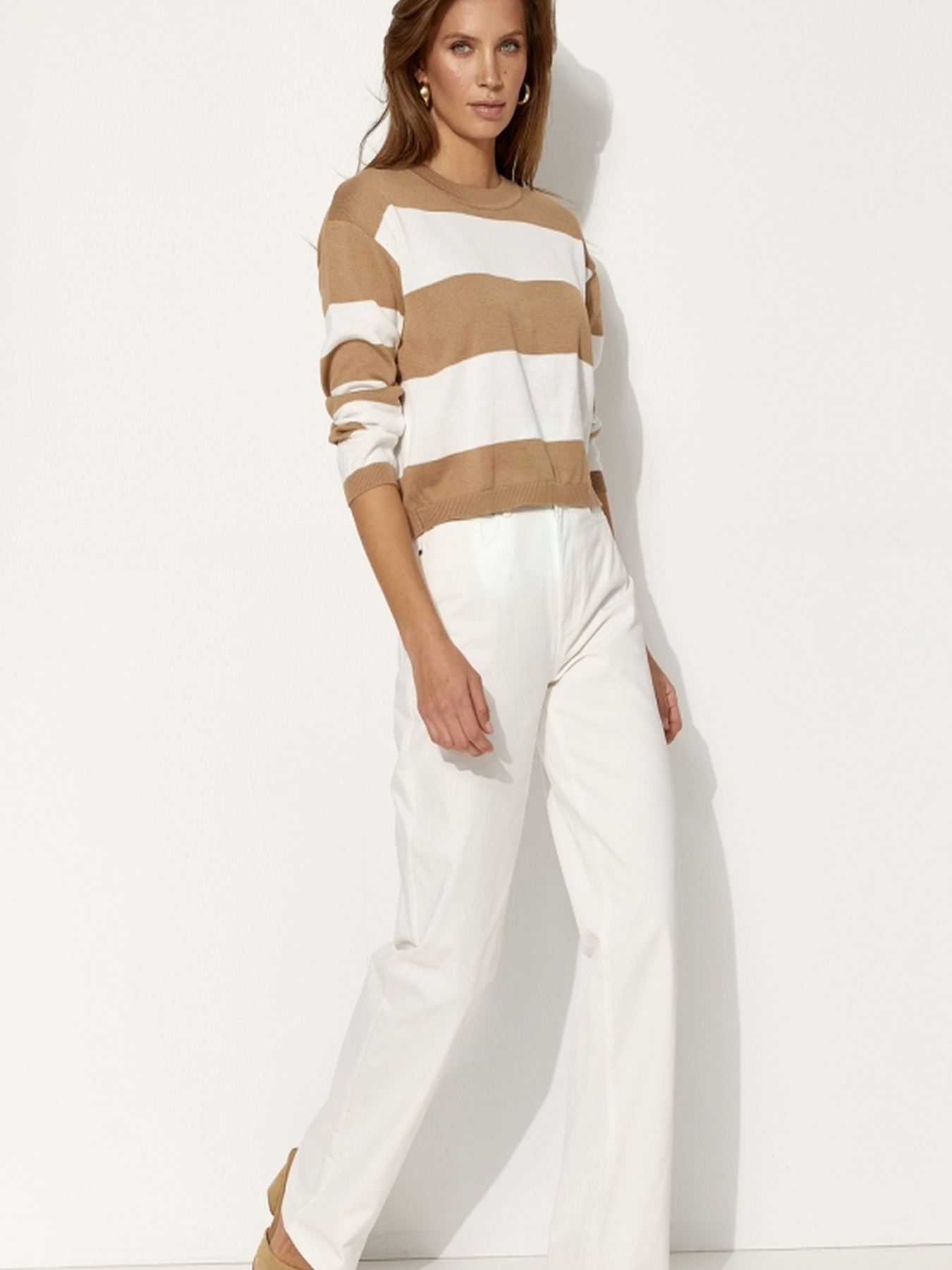 Джемпер TrikoBakh модель 2553-bezhevo-molochnij Фото