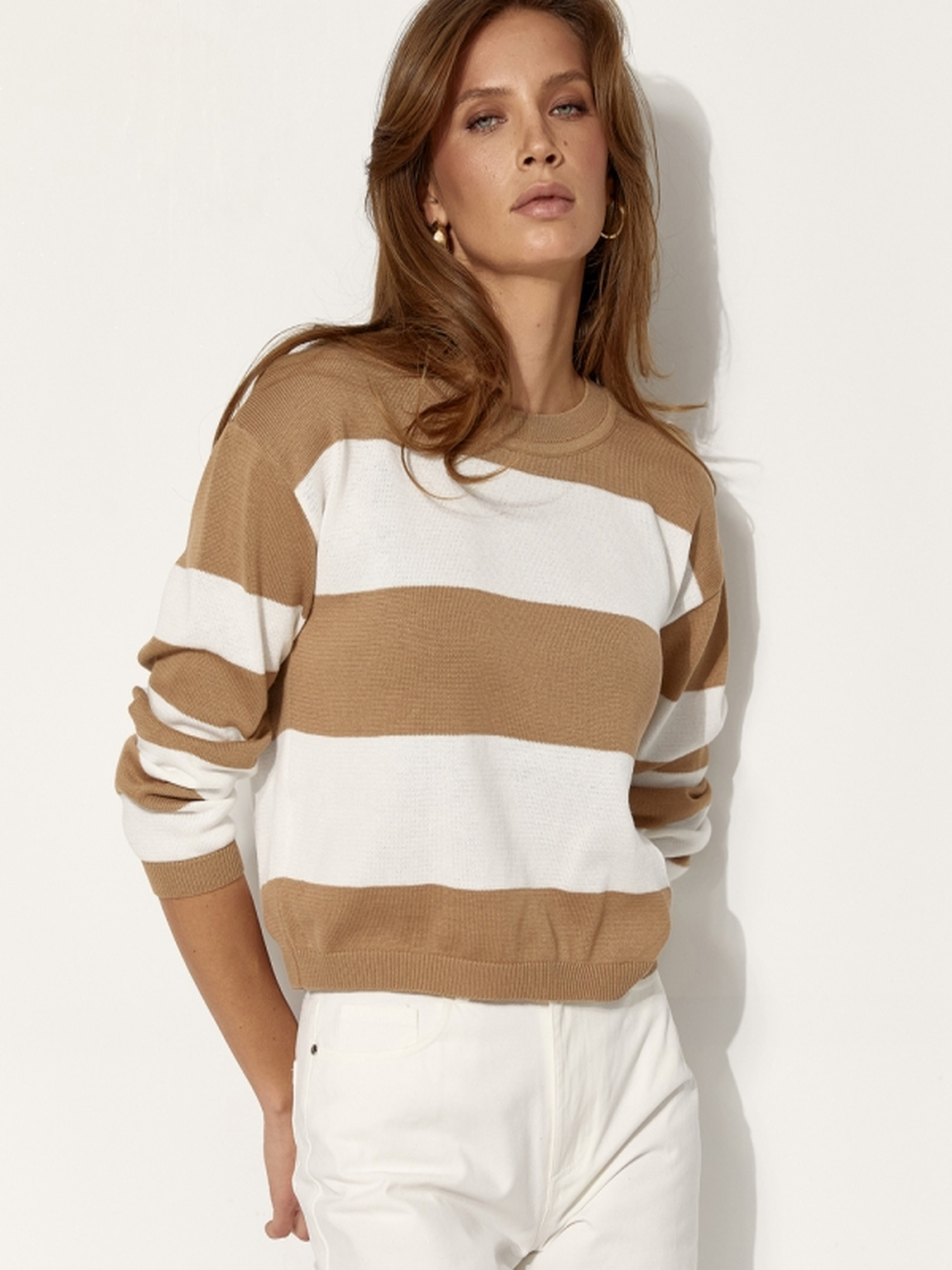 Джемпер TrikoBakh модель 2553-bezhevo-molochnij Фото