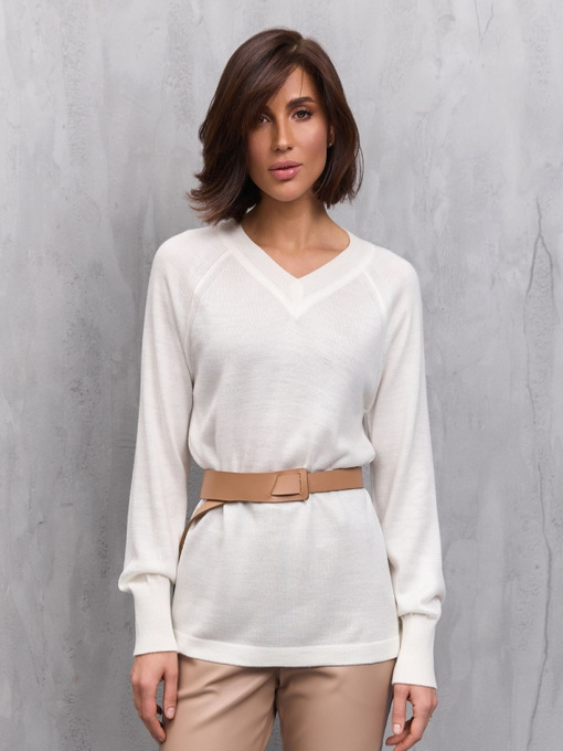 Джемпер TrikoBakh модель 2712-molochnij Фото