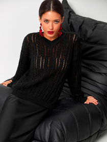 Джемпер TrikoBakh модель 2721-chornij Фото