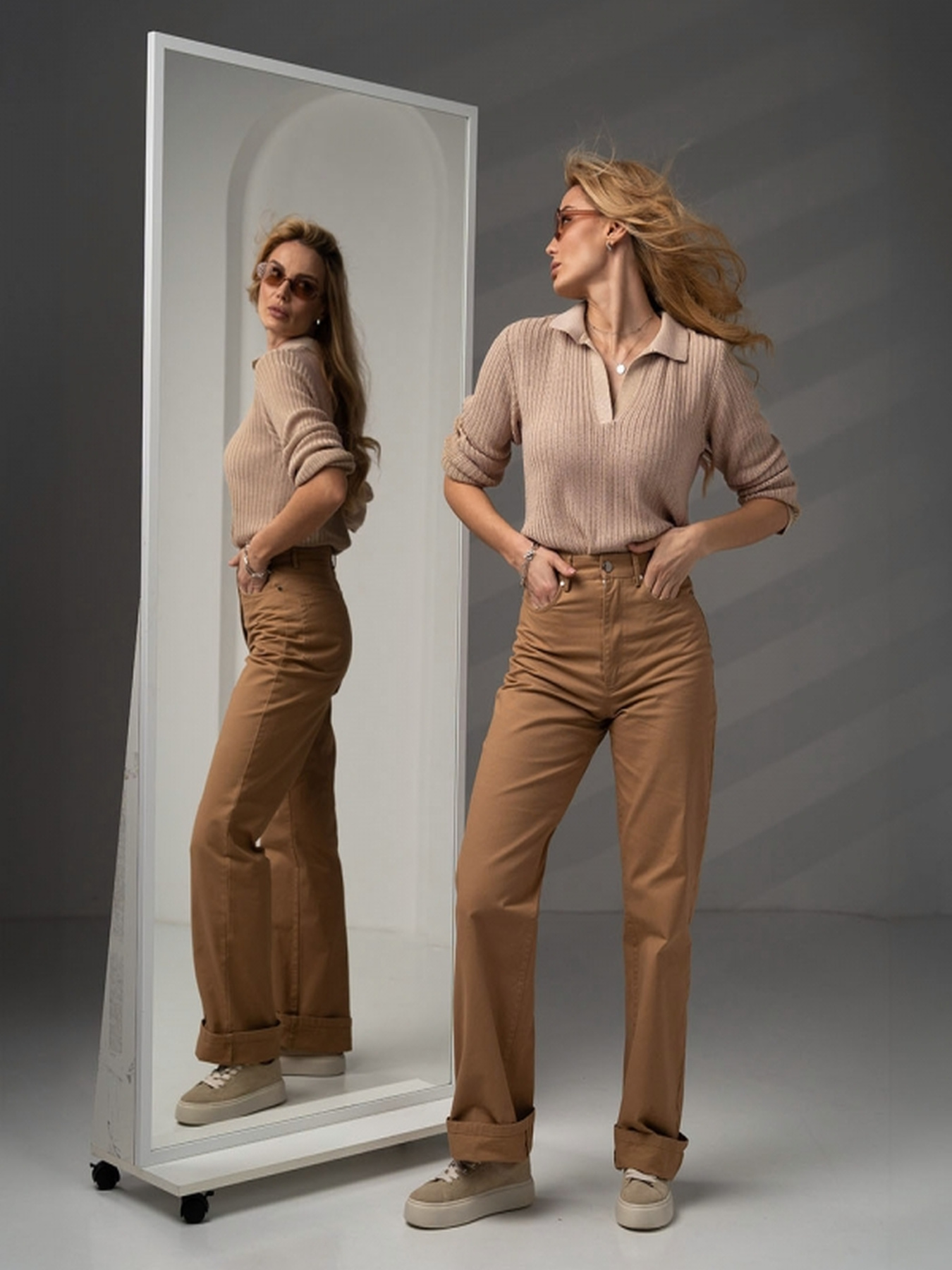 Джемпер TrikoBakh модель 2717-rozhevij-bezh Фото