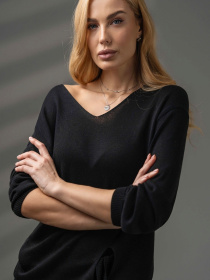 Джемпер TrikoBakh модель 2714-chornij Фото