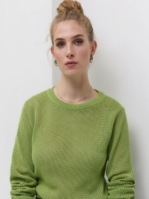 Джемпер TrikoBakh модель 2544-salatovij Фото