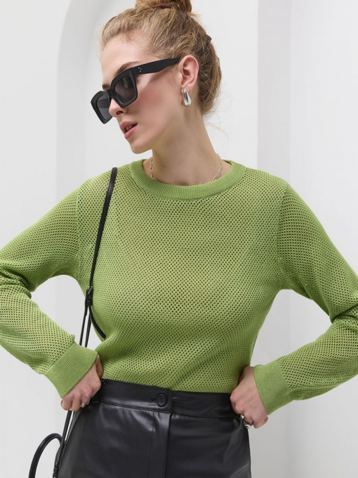 Джемпер TrikoBakh модель 2544-salatovij Фото