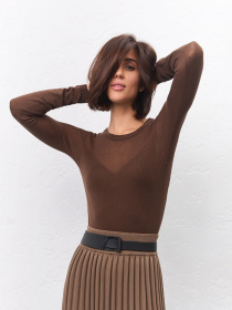 Лонгслив TrikoBakh модель 2726-shokoladnij Фото