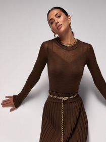 Лонгслив TrikoBakh модель 2726-shokoladnij Фото