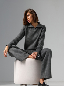 Джемпер TrikoBakh модель 2802-temno-srij Джемпер TrikoBakh модель 2802-temno-srij Фото