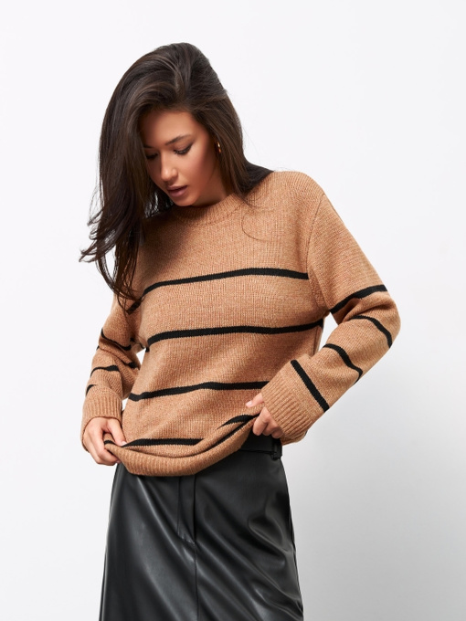 Джемпер TrikoBakh модель 2786-kemel-z-chornim Фото