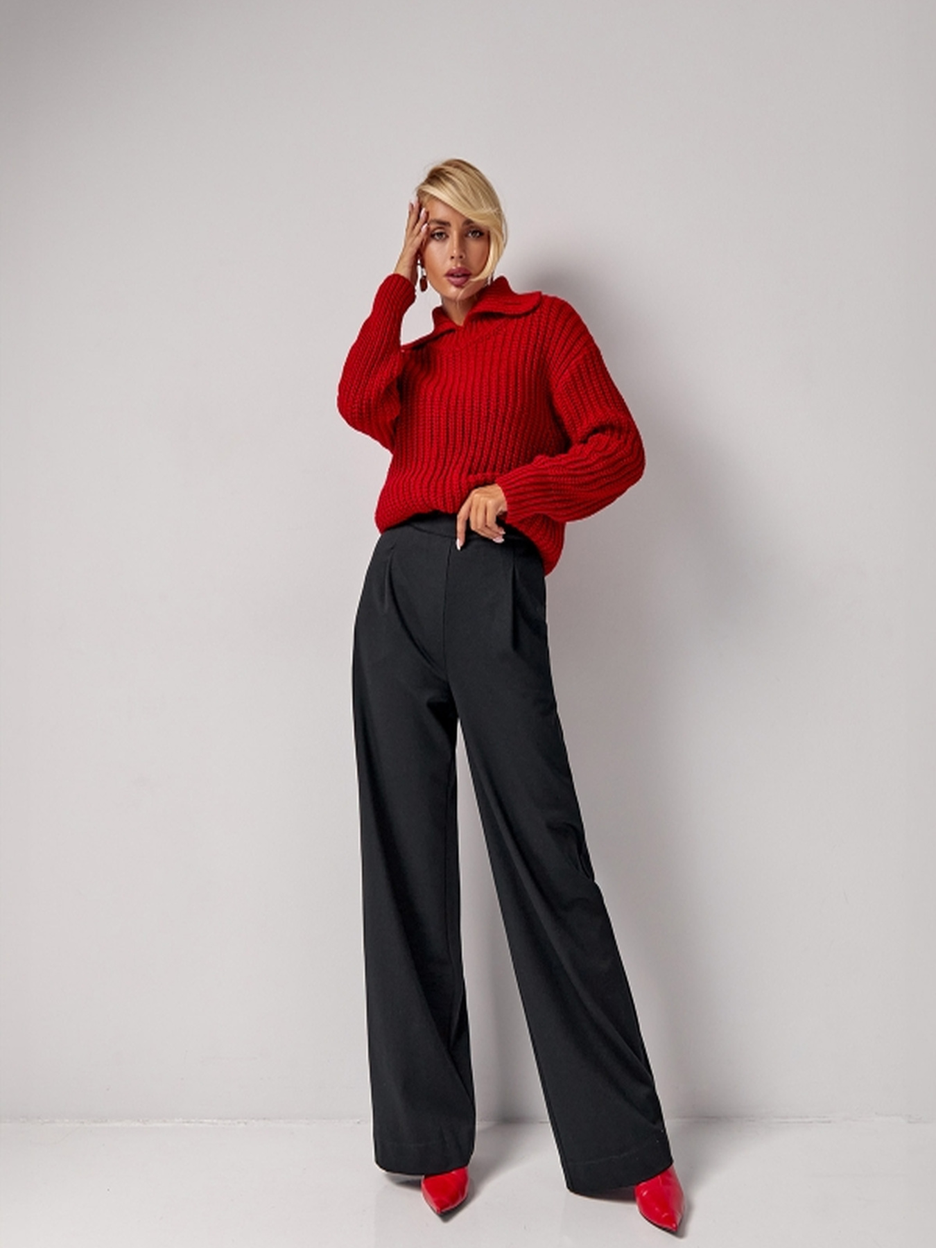 Свитер TrikoBakh модель 2782-chervonij Фото