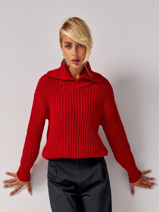 Свитер TrikoBakh модель 2782-chervonij Фото