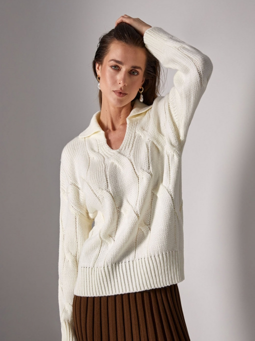 Свитер TrikoBakh модель 2718-moloko Фото