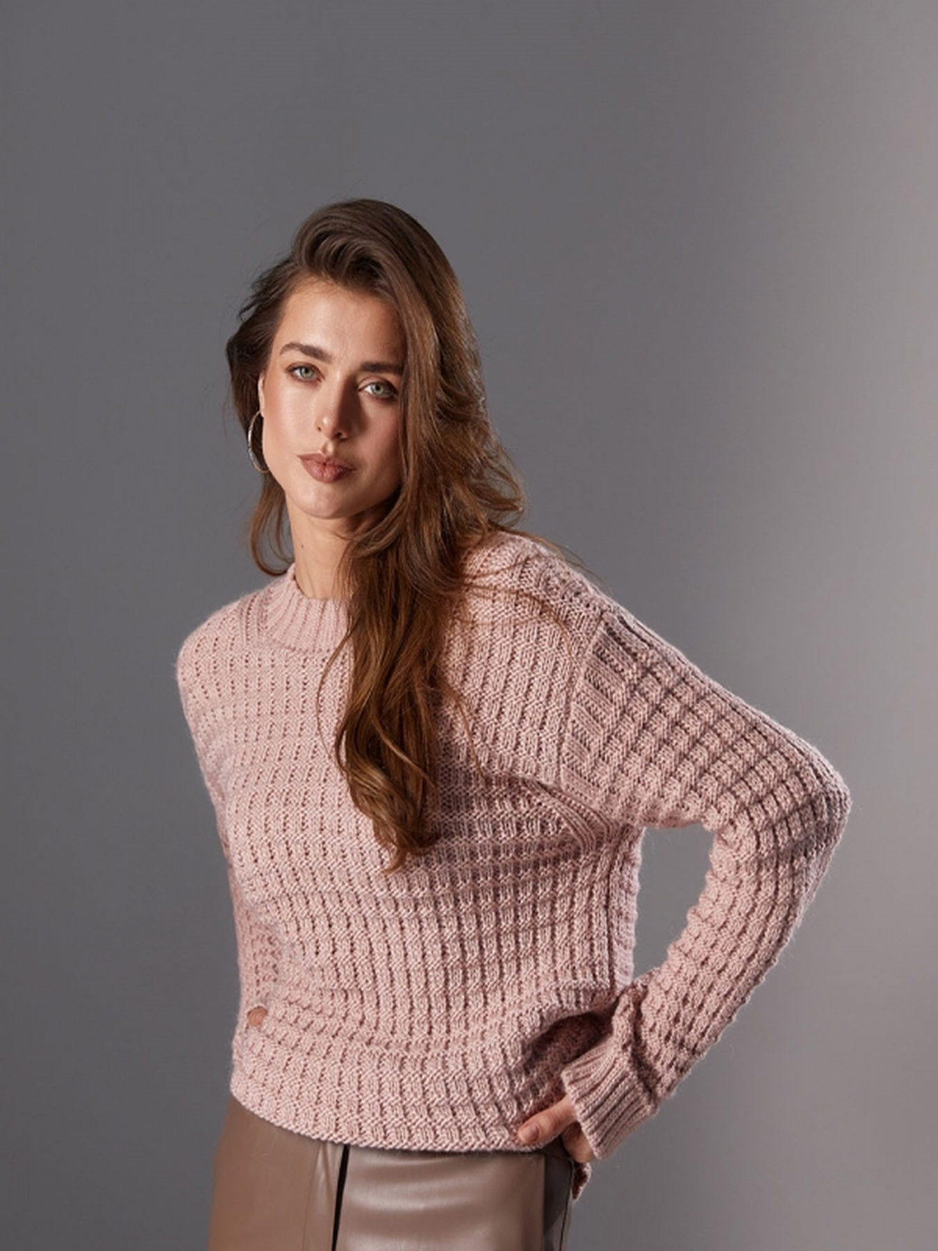 Джемпер TrikoBakh модель 2757-pudra Фото