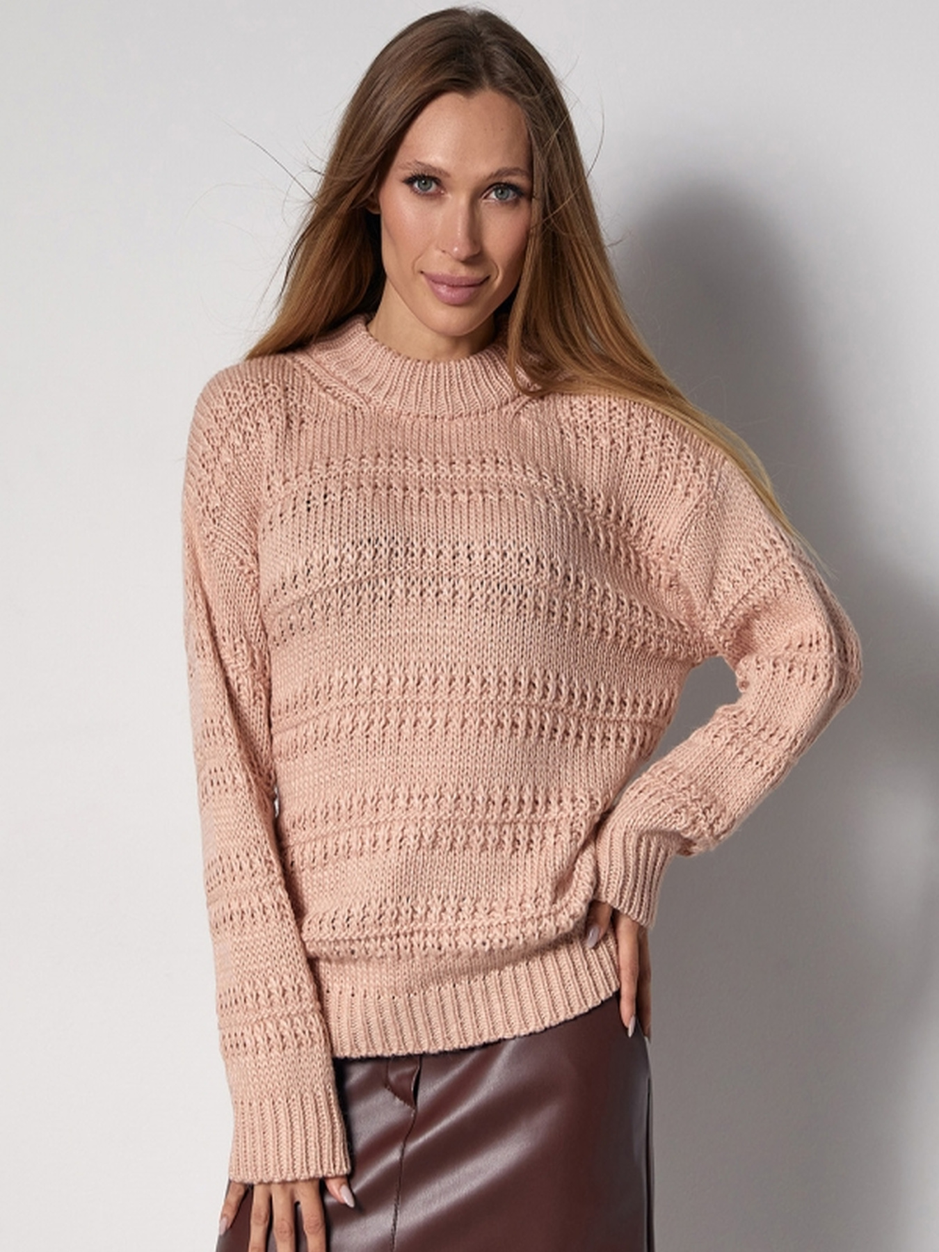 Свитер TrikoBakh модель 2756-persikovij Фото