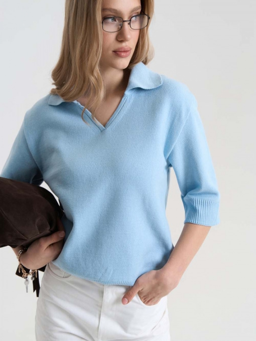 Джемпер TrikoBakh модель 2825-nebesnij Фото