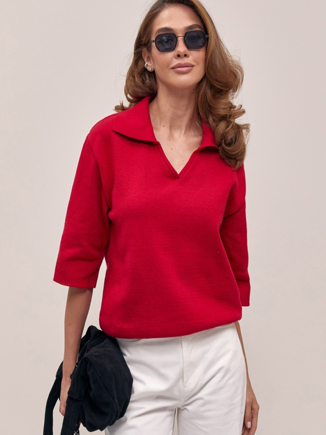 Джемпер TrikoBakh модель 2825-marsala Джемпер TrikoBakh модель 2825-marsala Фото