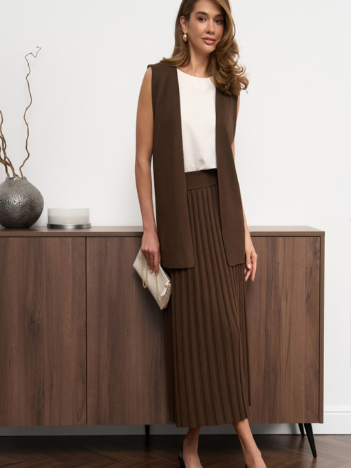 Жилет TrikoBakh модель 2819-shokoladnij Фото