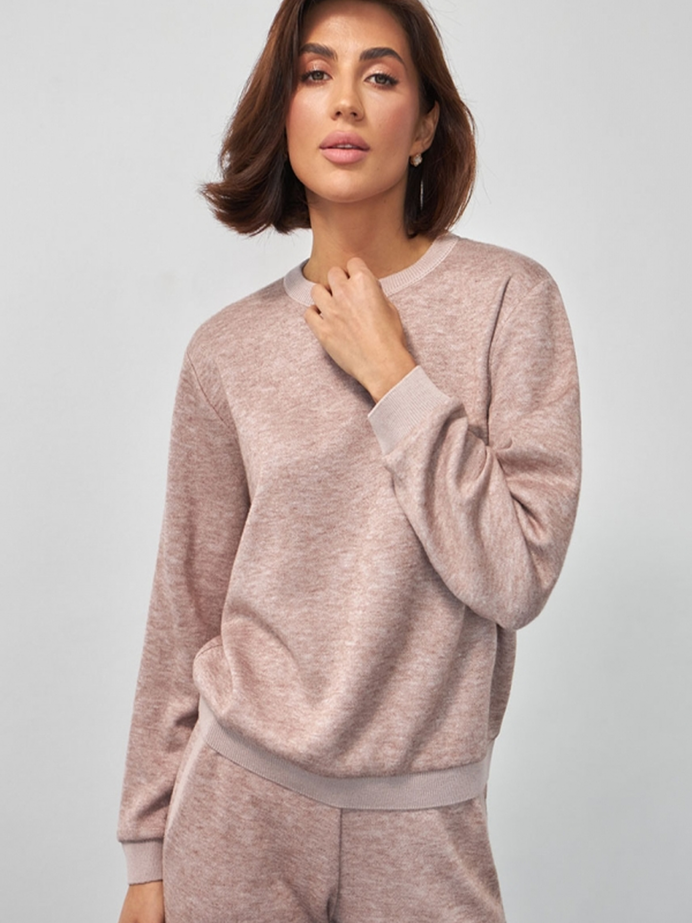 Повседневный костюм TrikoBakh модель 3006-bezhevo-rozhevij Фото