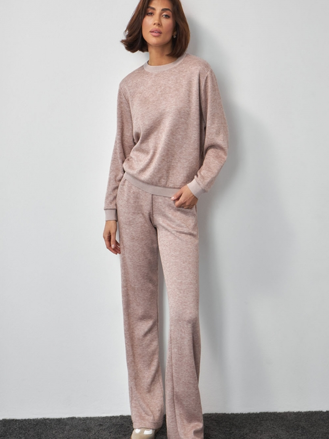 Повседневный костюм TrikoBakh модель 3006-bezhevo-rozhevij Фото